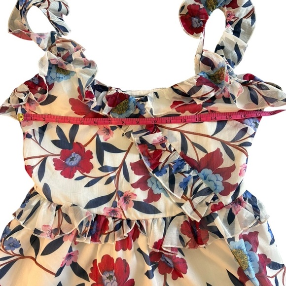 NWOT French Connection Aden Bai Lurex Frill Cami Top SZ 6 - Picture 3 of 5